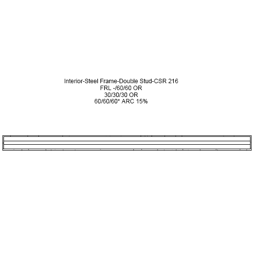CSR Gyprock Interior Steel Frame Double Stud (216)