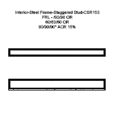 CSR Gyprock Interior Steel Frame Staggered Stud (153)