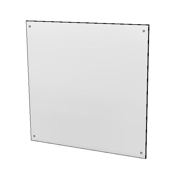 Britex Polished Stainless Steel Mirror (575 x 575)