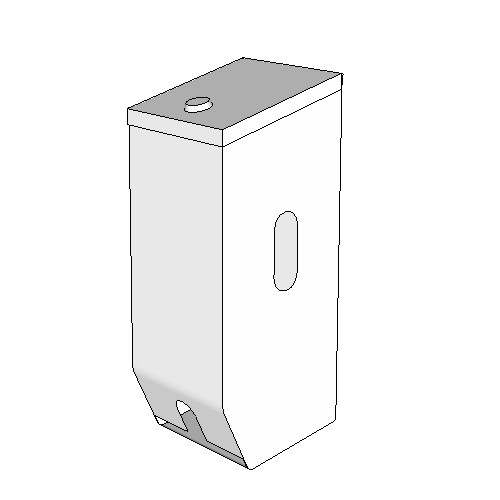 Britex Dual Toilet Paper Dispenser (White Powder Coated)