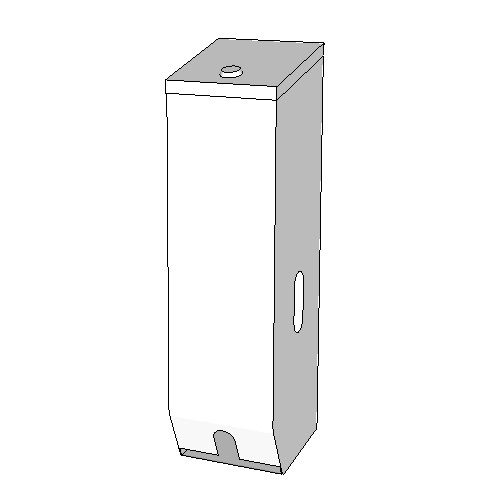 Britex Triple Toilet Paper Dispenser (White Powder Coated)