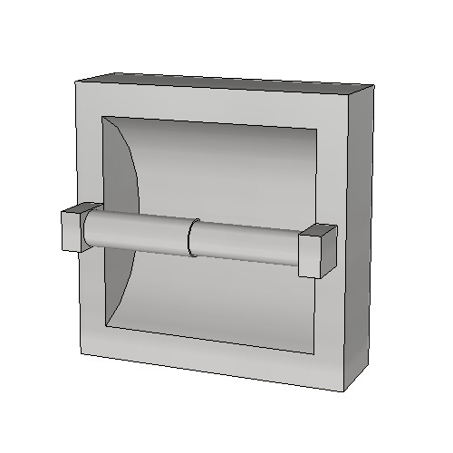 Britex Single Toilet Paper Dispenser (Surface Mount, No Hood, Satin Finish)
