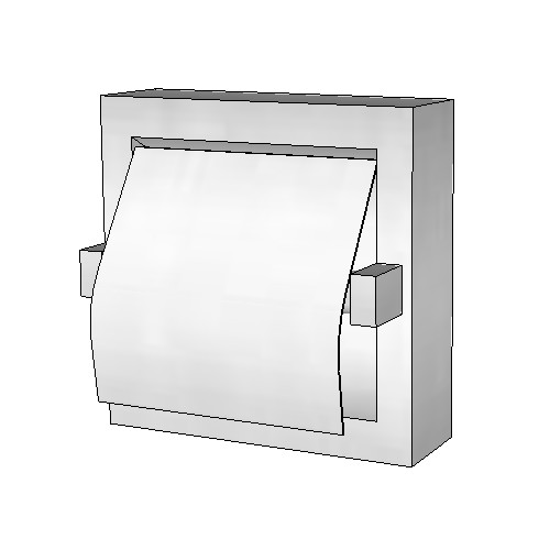 Britex Single Toilet Paper Dispenser (Surface Mount, Hood, Bright Finish)