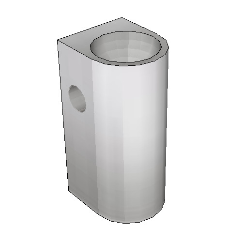 Britex Pedestal Security Basin (Rear Fixed) (Toilet Roll Holder)