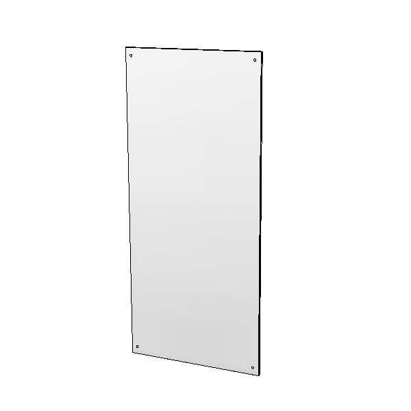 Britex Polished Stainless Steel Mirror (450 x 1000)