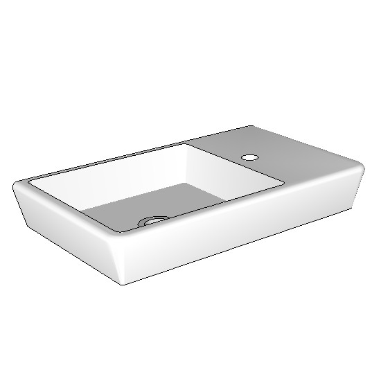Rogerseller t4 compact wall basin 500mm2
